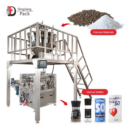 Automatic Granule & Powder Filling Machine With Multi-head Weigher | DJ-10DG