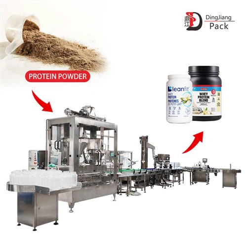 Automatic Powder Filling Line | For Protein, Milk Powder & More
